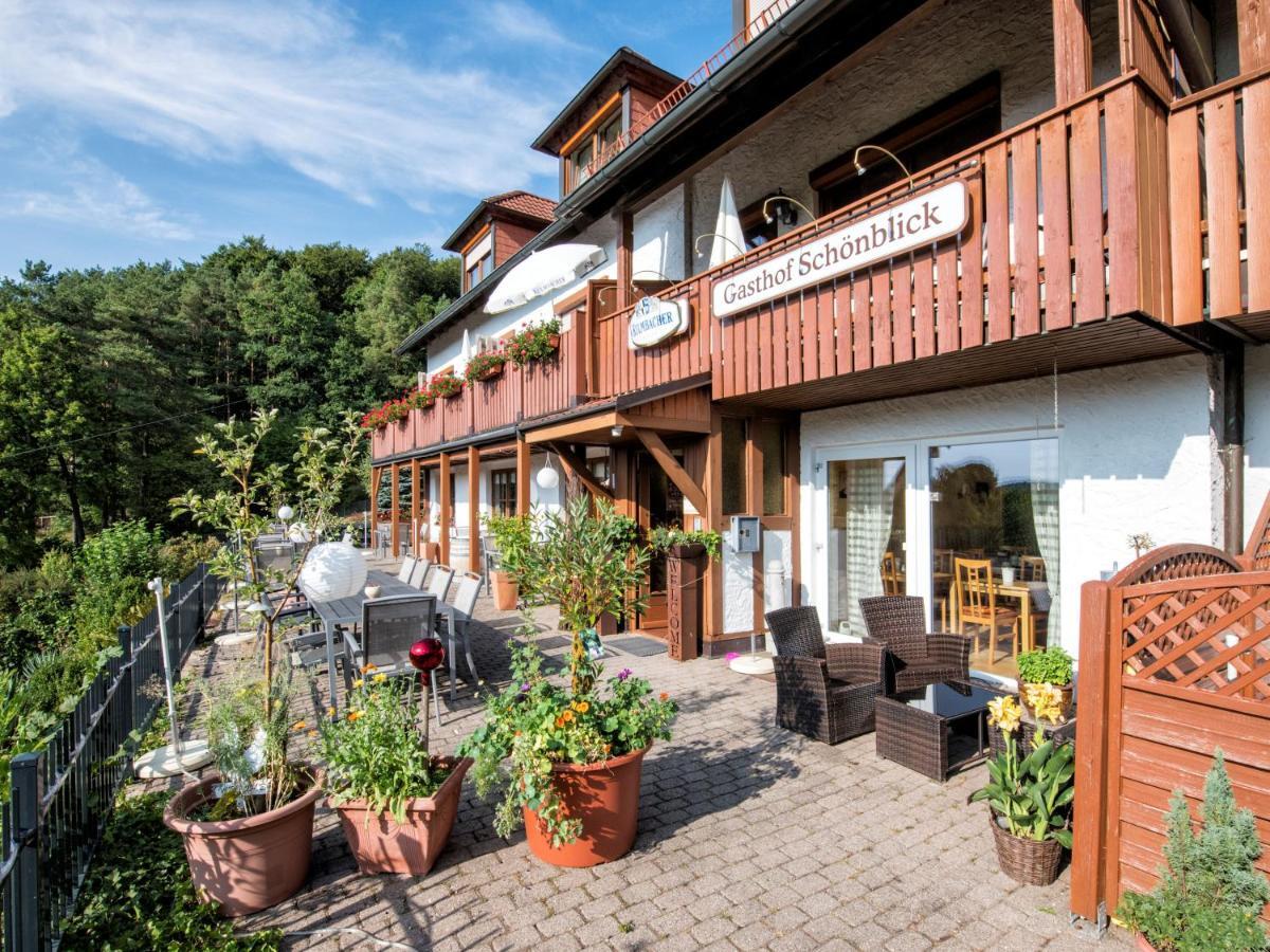Gasthof Schoenblick Goessweinstein Bagian luar foto
